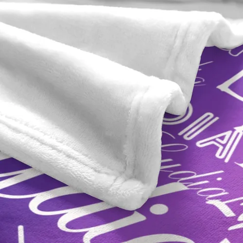 Vista 3 de Manta personalizada con nombre para adultos, manta de franela con nombre para mujeres y hombres, manta personalizada para Navidad, cumpleaños, San