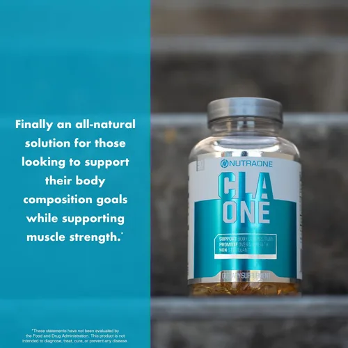 Vista 8 de NutraOne Nutrition Suplemento CLAOne de ácido linoleico conjugado (CLA) Suplemento natural* (90 cápsulas)