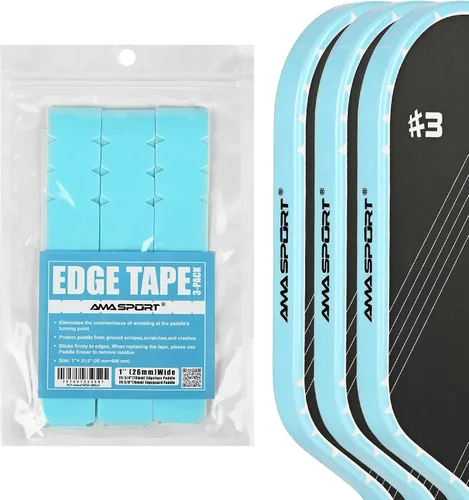 Vista 165 de PICKLETECH Cinta de protección de pala de pickleball – Protector de borde de cabeza de paleta – Cinta de protección de borde de raqueta ajuste
