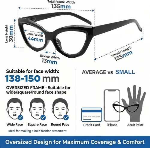 Vista 6 de Eyekepper Gafas de lectura estilo ojo de gato para mujeres lectoras elegantes Ladies Reader Eyeglasses, Vintage Cheaters Glass, Stylish Reader