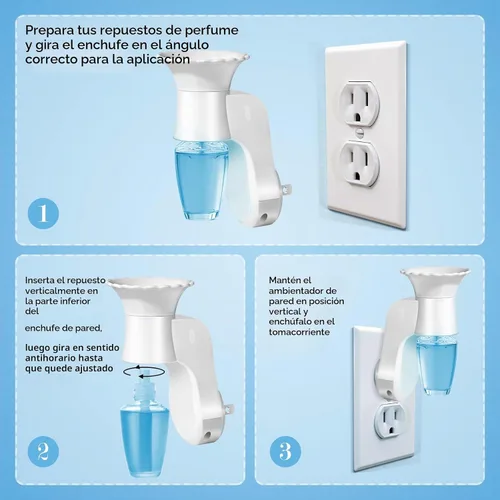 Vista 5 de FIRIK WallFlower - Enchufe de fragancia de pared compatible con recambios de flores de pared de Bath and Body Works, certificado ETL, accesorios
