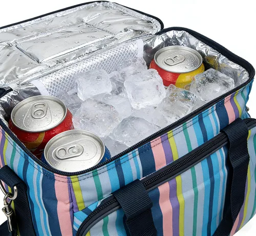 Vista 6 de Yodo 18L/25L Bolsa térmica, plegable suave – Aislante Hasta 4 – 6 horas, para Reunión familiar, fiesta, Playa, picnics, eventos deportivos