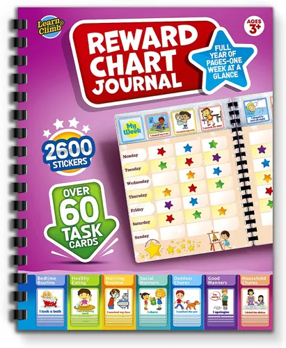Vista 11 de Tabla de tareas para varios niños, incentivo de comportamiento para el hogar, borrado en seco y tablero magnético para 2 niños, incluye 54 tarjetas