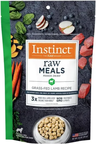 Vista 21 de Instinct Comidas crudas liofilizadas, alimento seco natural para perros, sin granos, carne de res real, bolsa de 3 onzas