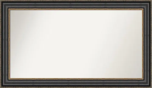 Vista 157 de Amanti Art Espejo personalizado, espejo de baño negro puente, espejo de pared o espejo de tocador de baño sobre el fregadero (26 x 26 pulgadas)