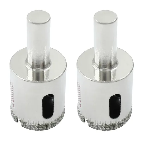 Vista 18 de Luomorgo Sierra de agujero de diamante de 35mm/1 3/8 Pulgadas, brocas de diamante de 1.1 pulgadas de profundidad de corte para vidrio, cerámica