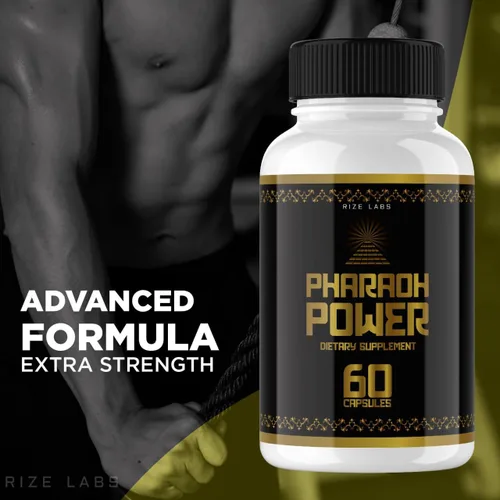 Vista 4 de rize labs Pharaoh Power Supplement – Píldoras de apoyo de fórmula avanzada, suplemento dietético, cápsulas extra fuertes sin OMG fórmula avanzada