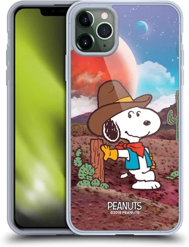 Vista 62 de Head Case Designs Funda de gel con licencia oficial de Peanuts Nebula Cactus Needles Snoopy Space Cowboy [protección de grado militar] compatible