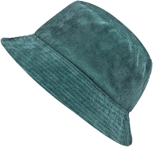 Vista 6 de Sombrero de pescador reversible de pana, unisex, de algodón, lona de sarga de algodón, sombrero de pesca solar 1#negro (reversible-negro)