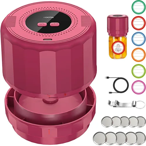 Vista 10 de M11 - Sellador al vacío de tarros Mason - Kit de sellado al vacío de tarros Mason eléctrico con tapas Mason de boca ancha y regular, sellador al