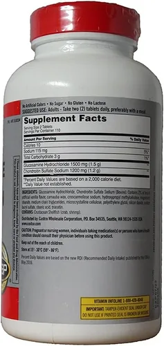 Vista 4 de Kirkland Signature Glucosamina y condroitina, 220 tabletas (paquete de 4)