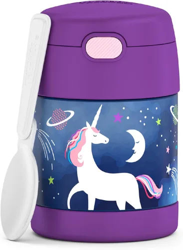Vista 21 de THERMOS FUNTAINER - Tarro de comida para niños con cuchara, 10 onzas, Baby Shark
