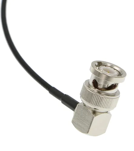 Vista 5 de Alvin's Cables BNC macho de ángulo recto a BNC hembra SDI Cable para cámara 50 ohmios