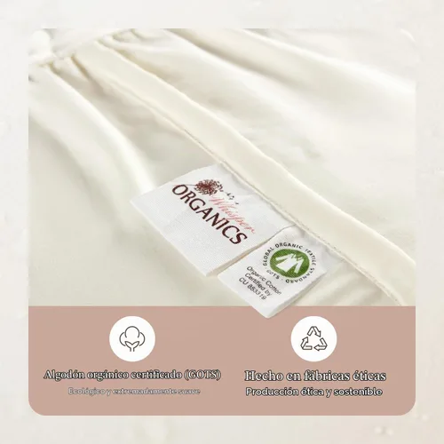 Vista 7 de Protector de colchón orgánico impermeable tamaño individual – Protector de colchón 100% impermeable con protección de triple capa extrasuave
