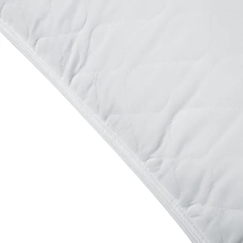 Vista 4 de puredown Juego de 2 almohadas acolchadas de plumas de ganso, color blanco, tamaño Queen estándar
