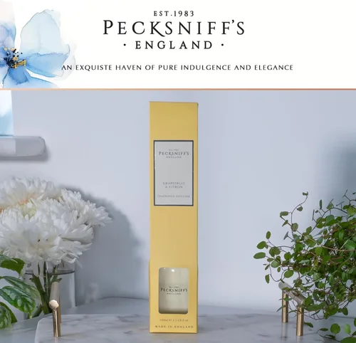 Vista 9 de Pecksniff's Inglaterra Grapefruit & Citron Difusor fragante de habitación, 3.4 fl oz/3.38 fl oz