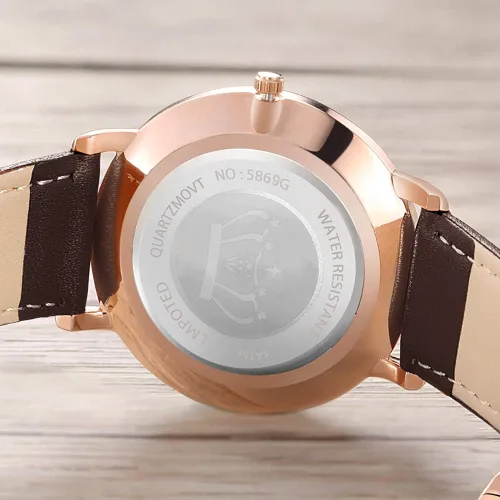 Vista 5 de OLEVS Reloj para hombre de lujo ligero de cuero impermeable con movimiento japonés para hombre con fecha calendario minimalista ultrafino clásico