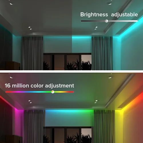 Vista 6 de BTF-LIGHTING Tira LED FCOB COB WS2814 IC RGBW 6000K Flexible de Alta Densidad con Efecto de Persecución de Color Uniforme 3m DC24V 896LED/m 16IC/m