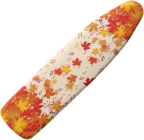 Vista 8 de Funda resistente al abrasador para tabla de planchar con borde elástico, color cereza de 15 x 54 pulgadas, fundas para tabla de planchar para tablas