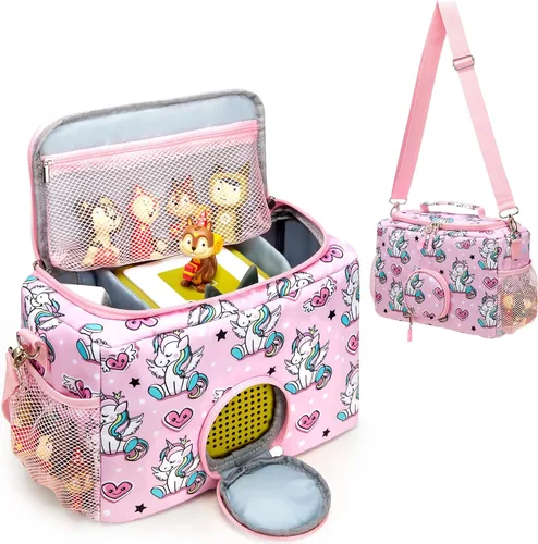 Vista 7 de MaidMAX Estuche de transporte portátil compatible con Tonies Kids reproductor de audio para niños y personajes de figuras Tonies, caja de transporte