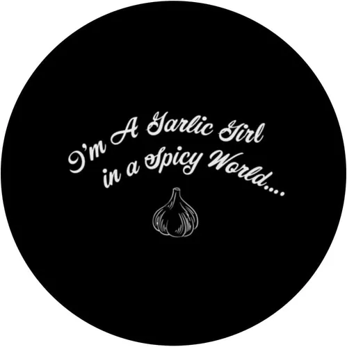 Vista 3 de Garlic Girl Lover In A Spicy World Foodie Cooking Chef PopSockets Adhesive PopGrip