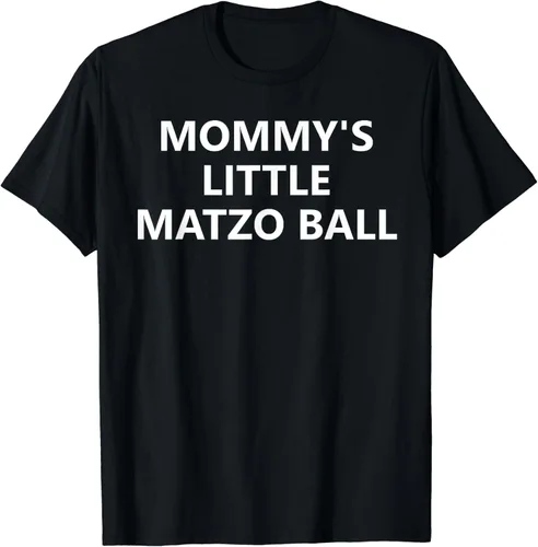 Vista 2 de Camiseta Mommy's Little Matzo Ball Apparel, Negro