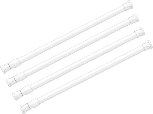Vista 35 de AIZESI Varillas de cortina de tensión de resorte Barra de tensión corta (blanco, 8" a 12"-2Pcs)