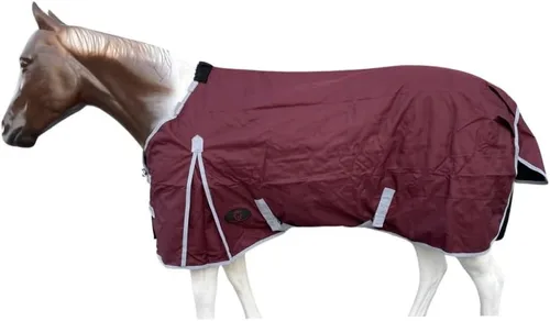Vista 10 de Sábana de lluvia para caballo de 1200 denier (impermeable/transpirable y a prueba de viento), sábana impermeable transpirable para caballo