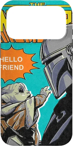 Vista 21 de Funda para iPhone 14 Pro Max Star Wars The Mandalorian Mando y el Niño