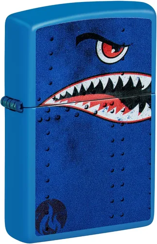 Vista 4 de Zippo Encendedor: Arte de nariz de avión de combate, dientes de tiburón - 540 Color 81434