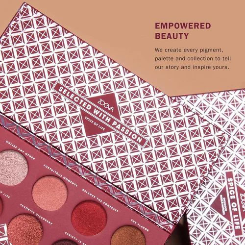 Vista 7 de ZOEVA Spice of Life Paleta de sombras de ojos – 10 sombras de ojos altamente pigmentadas, tonos neutros a atrevidos, brillantes, mate, acabados