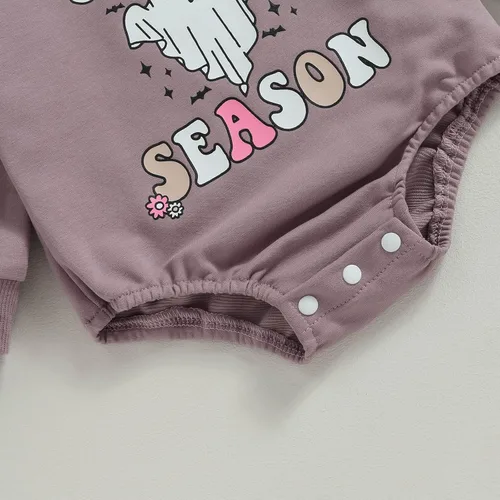 Vista 7 de FOCUSNORM Ropa de Pascua para bebé recién nacida, con bordado de conejo, sudadera con burbujas, traje de bebé niña