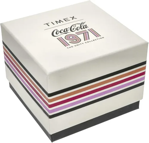 Vista 7 de Timex Coca-Cola Unity Collection - Reloj de cuarzo para hombre con correa de acero inoxidable, color plateado, 21 (modelo TW2V25800)