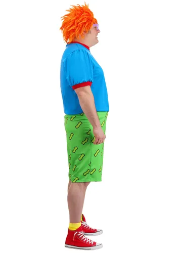 Vista 6 de Disfraz Plus Size de Chuckie de Rugrats de Nickelodeon para Hombre Multicolor