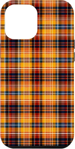 Vista 25 de Tartan Fall Plaid Halloween Orange Black Thanksgiving Autum Case for iPhone 16