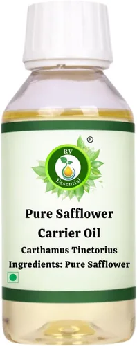 Vista 7 de R V Essential Aceite portador de cártamo puro, 0.2 fl oz (0.169 oz)- Carthamus Tinctorius (100% puro y natural prensado en frío)