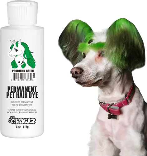 Vista 19 de OPAWZ Tinte permanente para el pelo de los perros, tinte para el pelo de las mascotas utilizado de forma segura por salones de aseo durante una