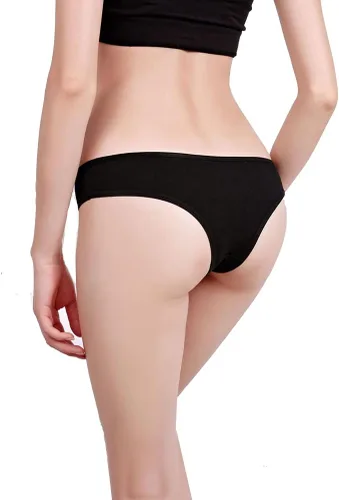 Vista 4 de Nightaste Bragas Tanga de algodón suave para mujer, paquete de 5, ropa interior deportiva transpirable y atrevida