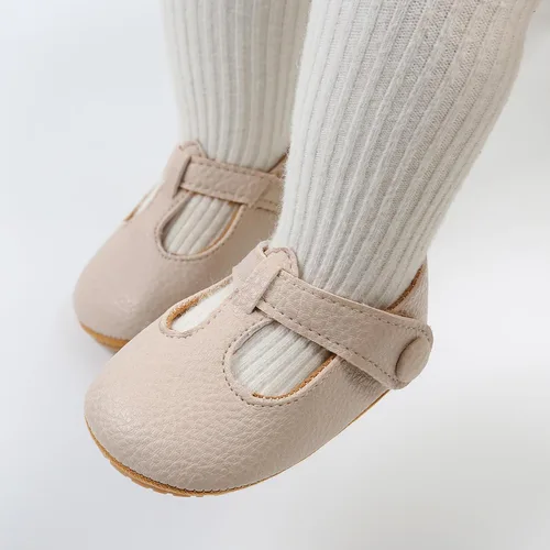 Vista 3 de SOFMUO Zapatos deportivos de cuero con cordones para bebés, niños y niñas, suela de goma suave, mocasines Oxford para recién nacidos