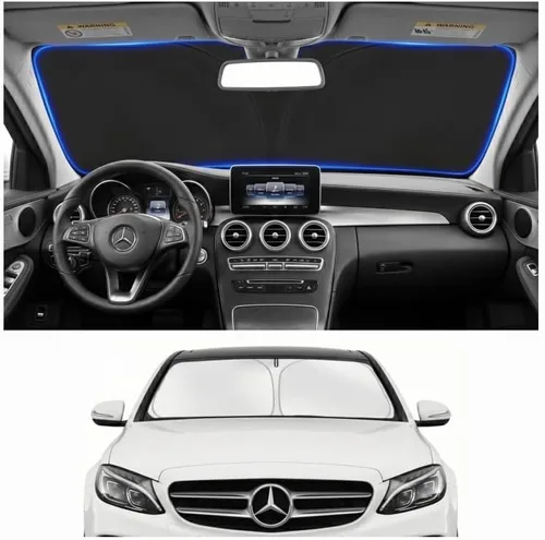Vista 52 de Parasol para parabrisas para BMW X1 E84 2016-2024 2025, accesorios – Cubierta de parasol para parabrisas de ventana delantera, ajuste personalizado