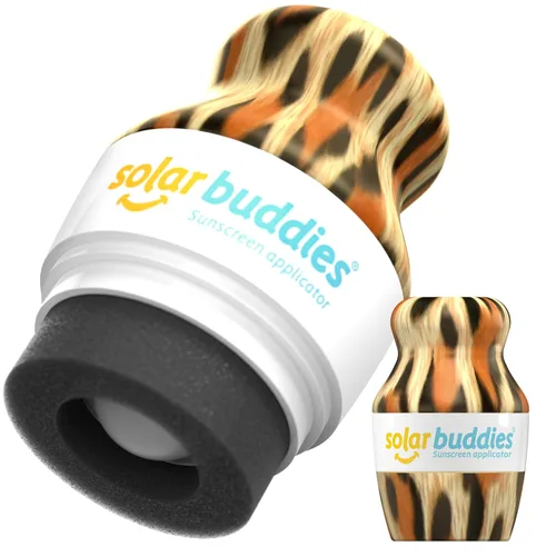 Vista 8 de Solar Buddies Aplicador de Protector Solar – Single Nude – Aplicador Recargable en Rollo con Esponja para Protector Solar, Crema Solar y Loción