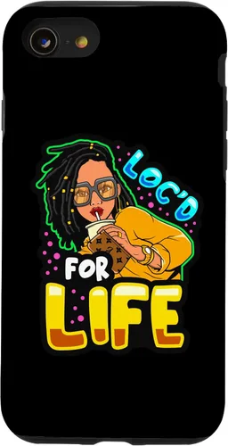 Vista 18 de Loc'd for Life Funny Locs Black Queen Dreadlocks Women Girls Case for iPhone 17
