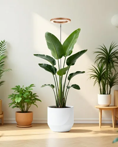 Vista 5 de yadoker Luz de Crecimiento de Plantas, Luz de Crecimiento LED de Espectro Completo para Plantas de Interior, Luces de Plantas de Grano de Madera
