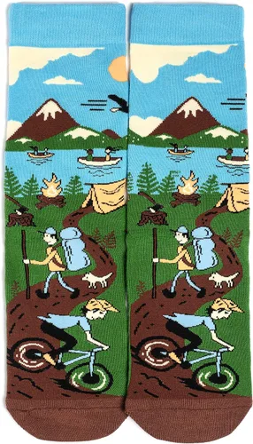 Vista 3 de Lavley Calcetines divertidos para amantes de las actividades al aire libre y más, regalos novedosos para hombres, mujeres y adolescentes
