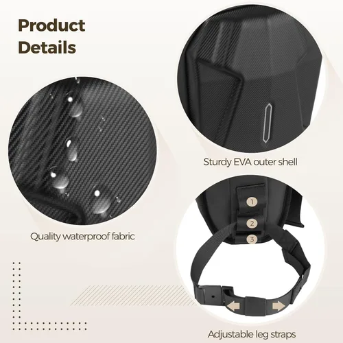 Vista 8 de yeesport Bolsa de pierna de motocicleta, bolsa de muslo de motocicleta