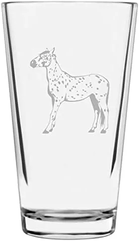 Vista 40 de Shetland Pony (cuerpo) - Vaso de pinta grabado con temática de caballo alternativo de 16 onzas