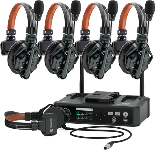 Vista 12 de Auriculares inalámbricos estéreo master Hollyland Solidcom C1 Pro ENC dúplex completo de 335m comunicación de equipo con silenciamiento PTT