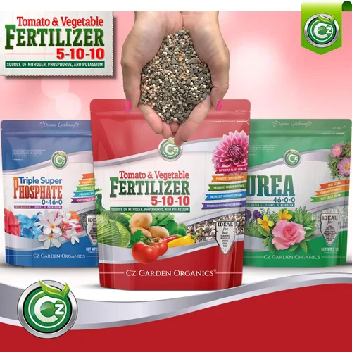 Vista 5 de 5-10-10 Fertilizante de tomate y vegetales, fabricado en Estados Unidos, NPK + alimento vegetal de micronutrientes para jardines de flores, promueve