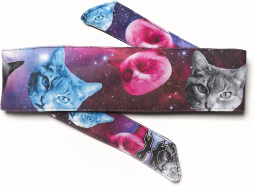 Vista 33 de HK Army Diadema Rasta unisex para adultos Gato Cobain