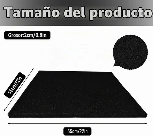 Vista 2 de Almohadilla Cuadrada de 22 Pulgadas Sin Salpicaduras, Almohadilla Antisalpicaduras para Drenaje de Aceite Compatible con la Mayoría de Drenajes